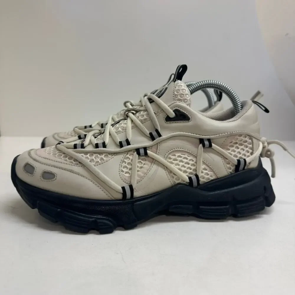 VERY GOOD Axel Arigato Marathon Runner Platform Sneaker 40.33075 Cream/Black 7 - Picture 1 of 13
